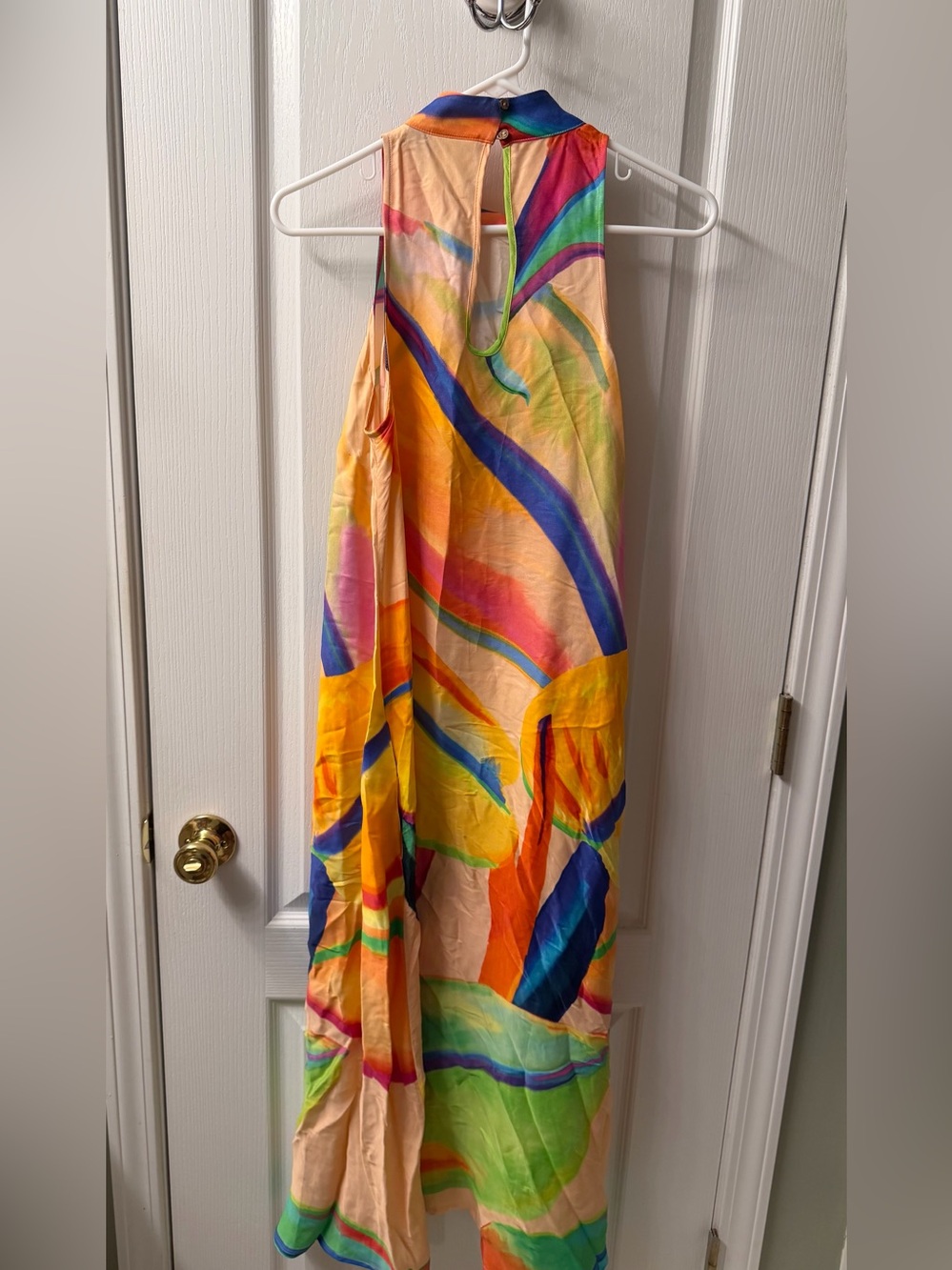 FARM Rio Multi-Color Abstract High-Neck Maxi Dress - Picture 7 of 13